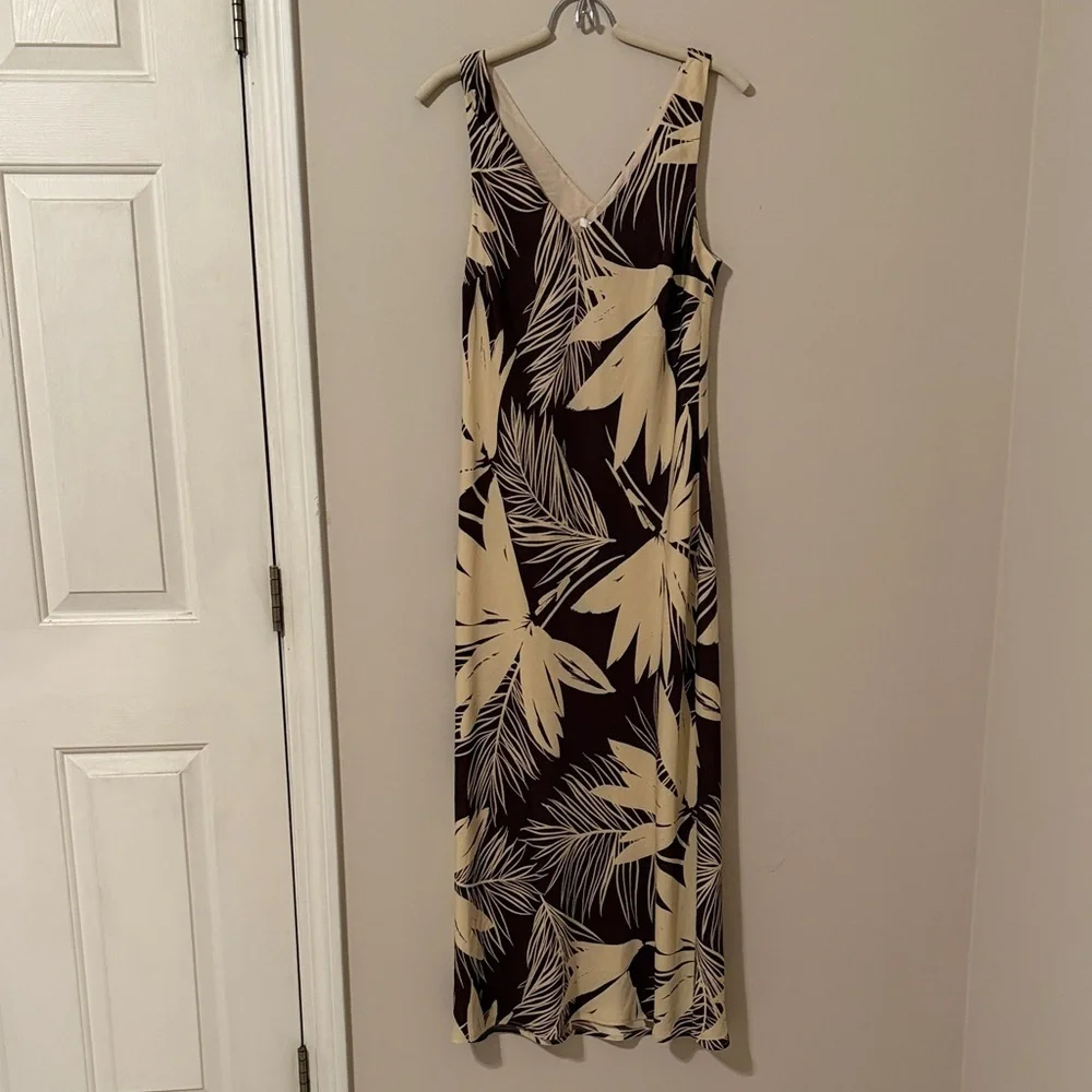 Z Supply Cream and Brown Maxi Dress - Picture 1 of 4